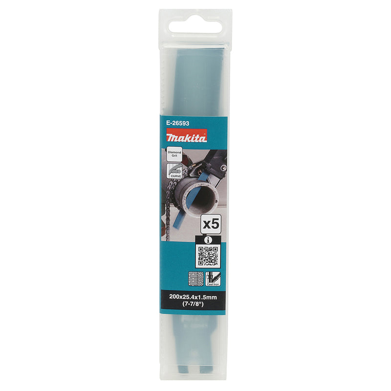 Hộp 5 lưỡi cưa kiếm phủ hạt kim cương Makita chiều dài từ 200mm - 250mm