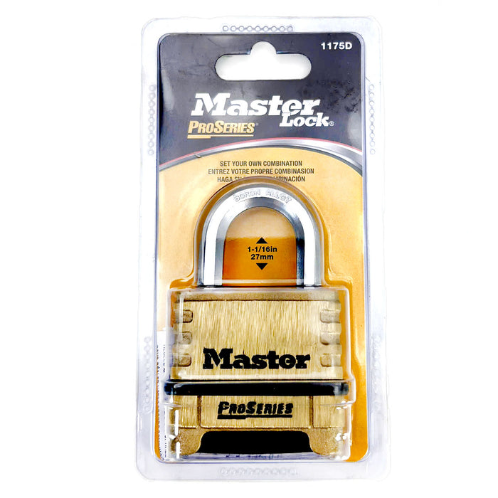 Ổ khóa số Master Lock 1175D cao cấp , thân khóa bằng đồng thau nguyên khối chất lượng cao, 4 cọc số