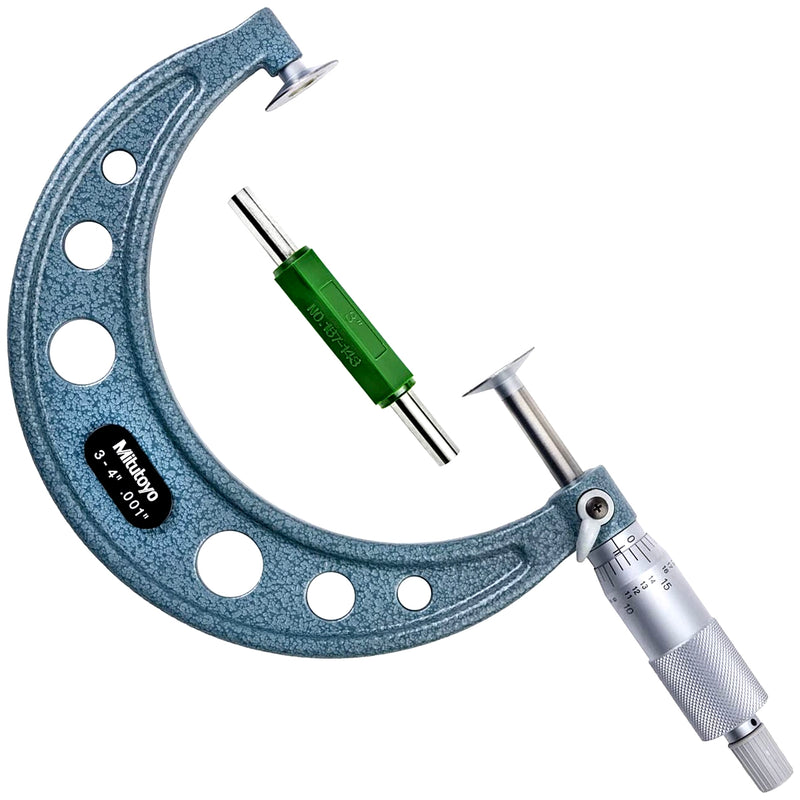 Panme Mitutoyo Series 123 - Disc Micrometers, đầu đo đĩa - đo bánh răng và rãnh hẹp