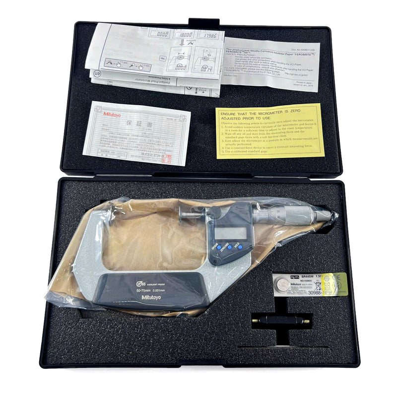 Panme điện tử Mitutoyo Series 322 - Disc Micrometers. Hàm kẹp đĩa đo bánh răng,. Có cổng SPC xuất dữ liệu