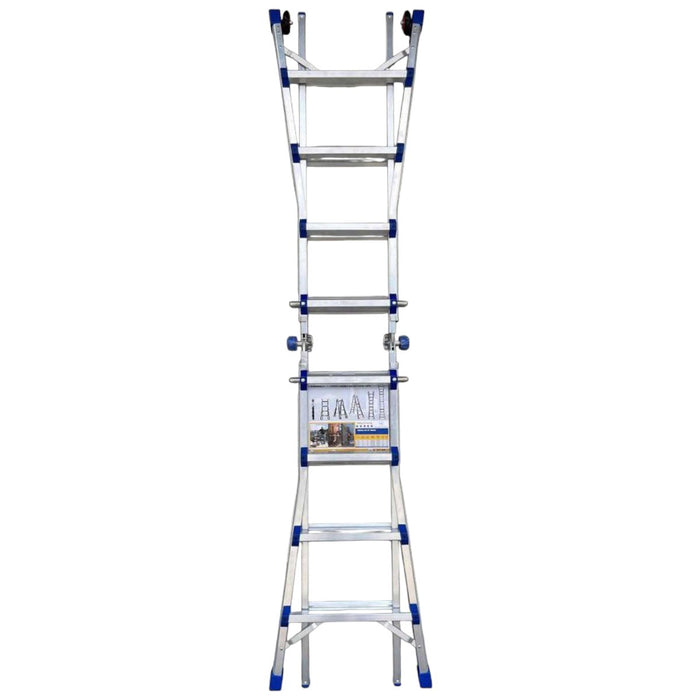 Thang nhôm gấp đa năng (rút lồng) Nikawa, độ dày nhôm chịu lực 2.4mm