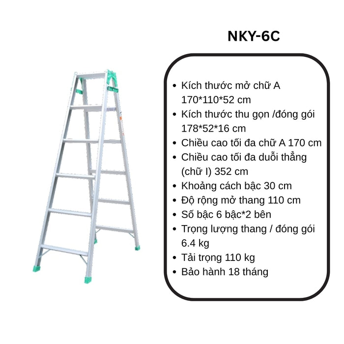 Thang nhôm chữ A Nikwa NKY