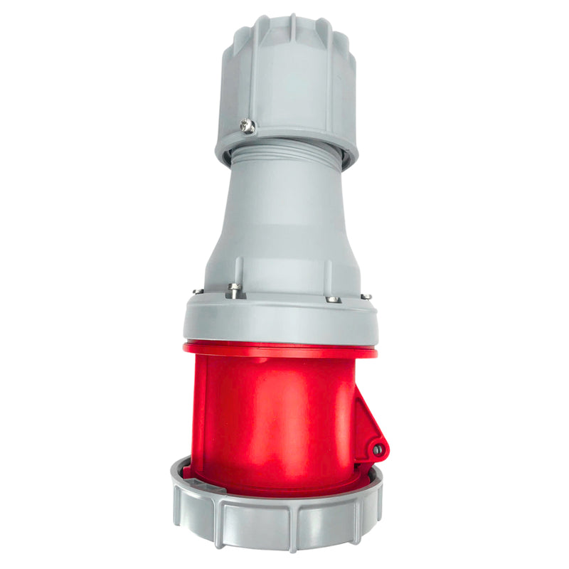 Ổ cắm công nghiệp PCE chịu tải cao từ 63A - 125A, 4 chân (3P+PE), điện áp 400V, đầu cái, kín nước chuẩn IP67