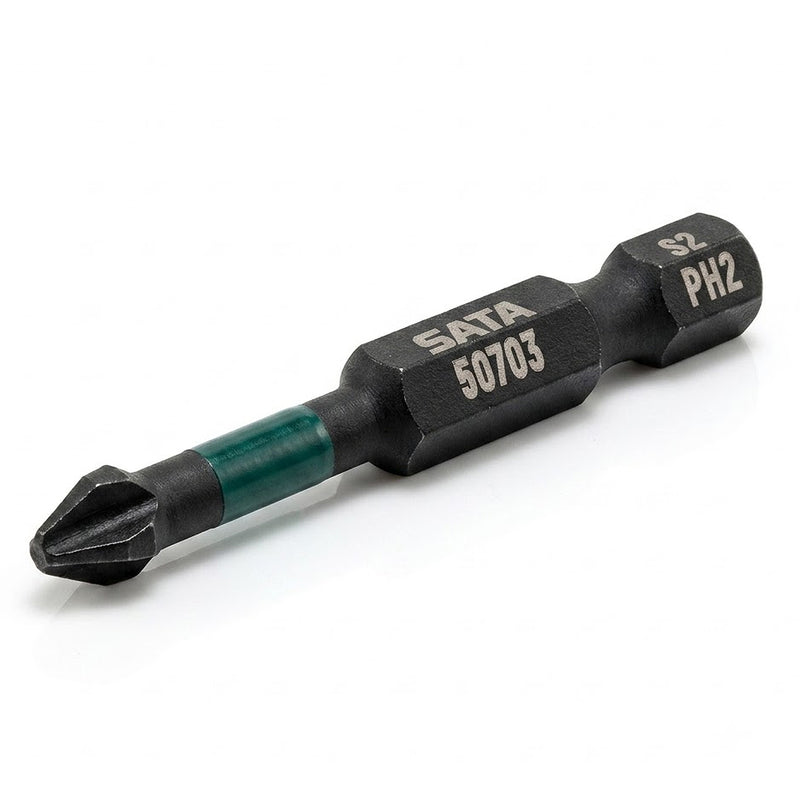 Bộ 10 mũi vặn vít đầu bake, dài 50mm SATA kích thước từ PH1 - PH3, đuôi lục giác 6.35mm (1/4 inch)