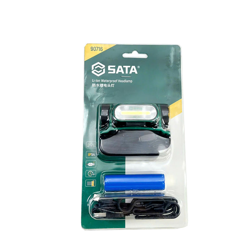 Đèn Pin đội đầu dùng pin Li-Ion SATA 90716