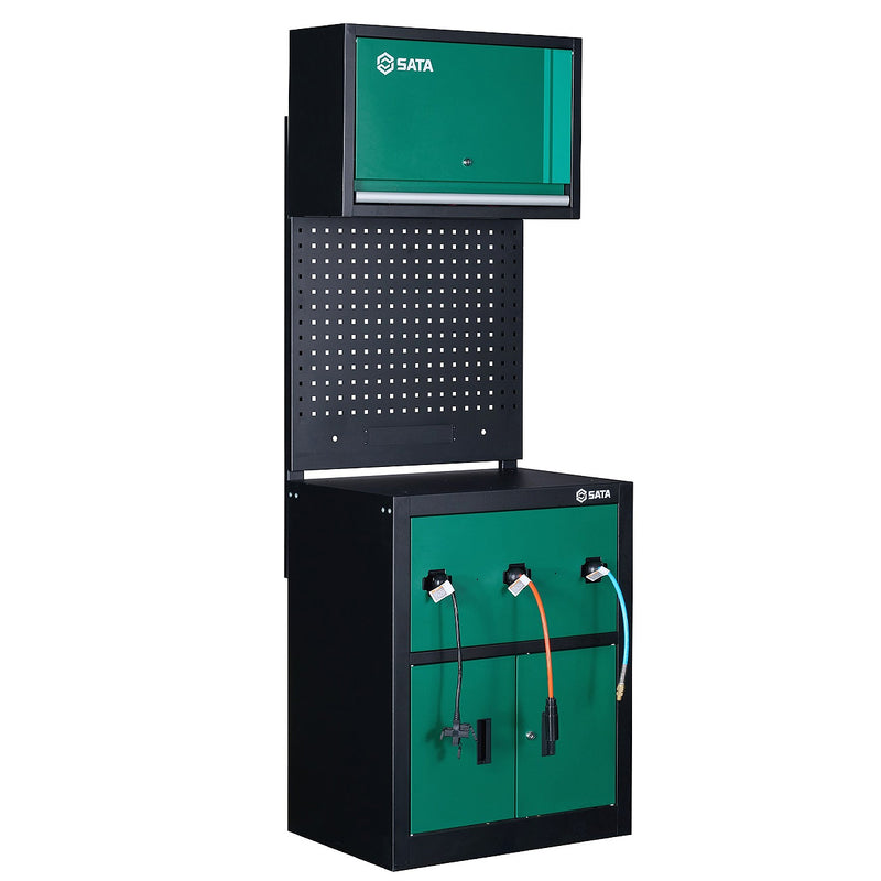 Bộ tủ dụng cụ tích hợp dây hơi, dây điện và dây nước SATA 95156