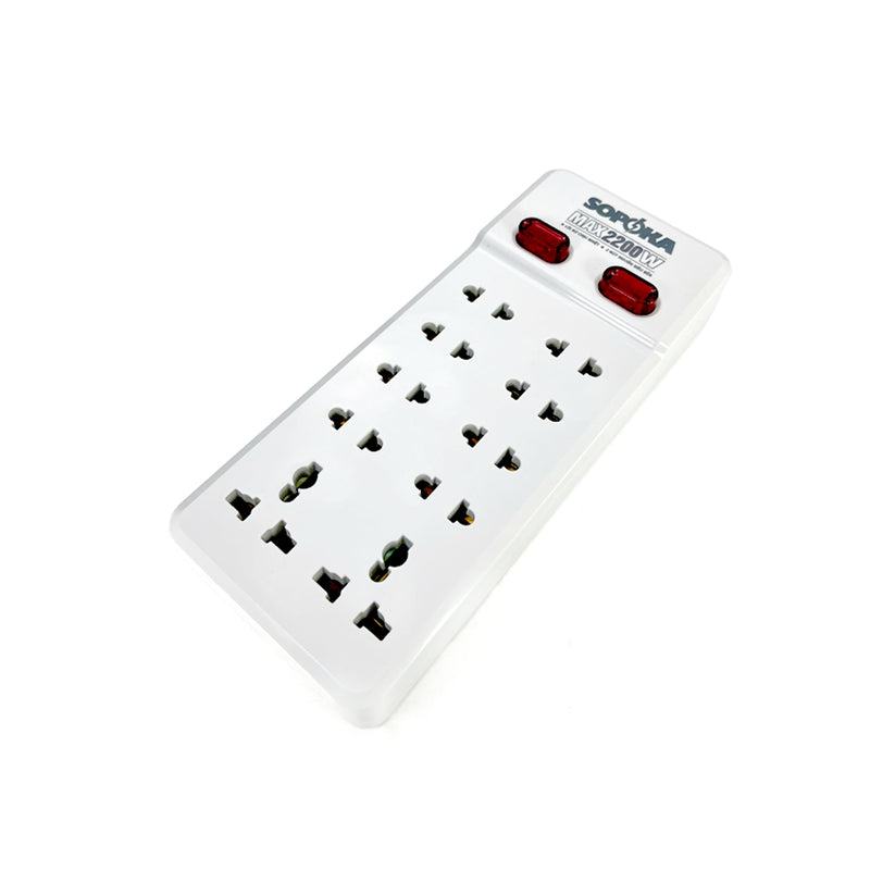 Ổ cắm có dây 10 cổng chịu nhiệt, tải 2200W SOPOKA 10Y