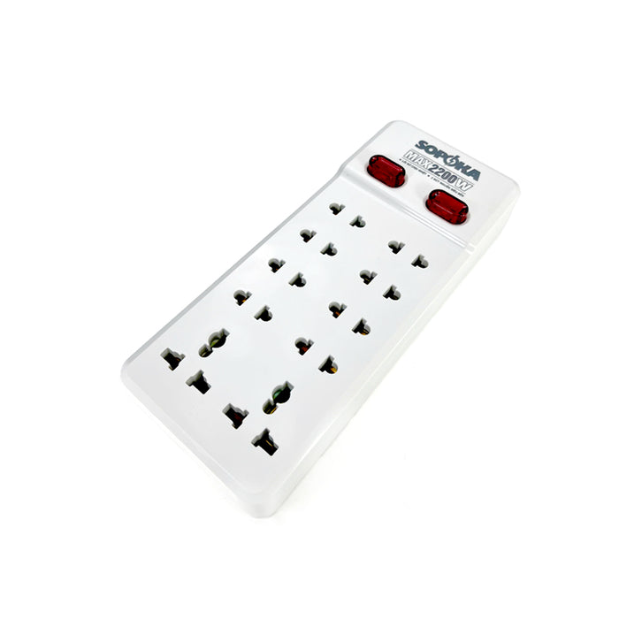 Ổ cắm có dây 10 cổng chịu nhiệt, tải 2200W SOPOKA 10Y