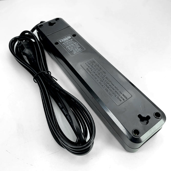 Ổ cắm nối dài, có lõi sứ chống cháy, công suất 1200W 4 cổng, có công tắc nguồn (màu đen) SOPOKA 4X