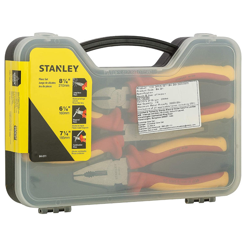 Bộ kìm cách điện 1000V, 3 chi tiết FATMAX Stanley 0-84-011