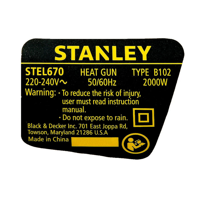 Máy thổi hơi cầm tay 2000W Stanley STEL670- B1