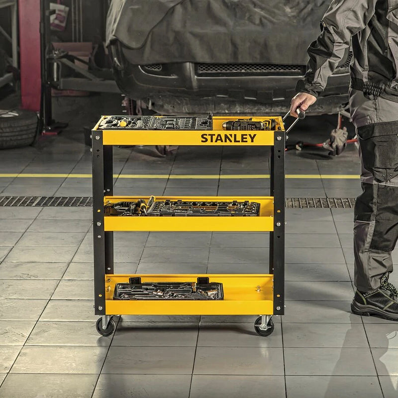 Xe đẩy dụng cụ 3 tầng Stanley