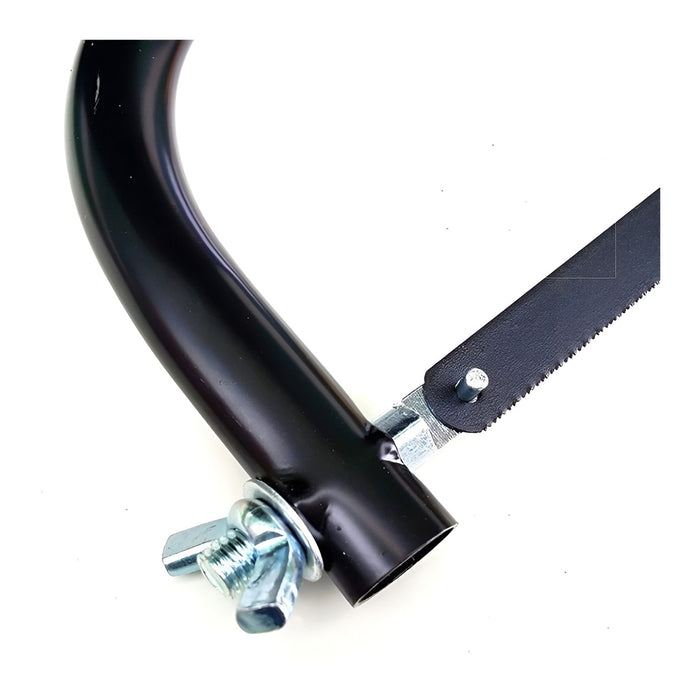 Khung cưa lọng tròn, tay cầm nhôm, vòng cung thép sơn mài 300mm/12 inch TOLSEN 30053 (có sẵn 1 lưỡi cưa)