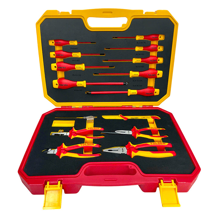 Bộ dụng cụ cách điện cao cấp 15 món TOLSEN V82115