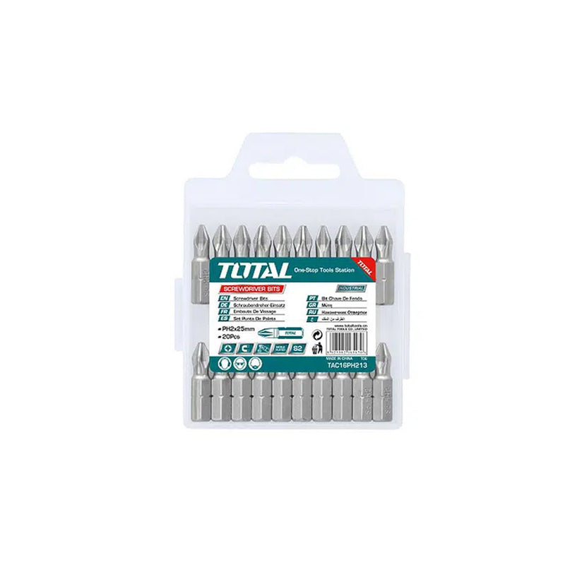 Vỉ 10 mũi siết vít 2 đầu PH2x110mm TOTAL TAC16PH253