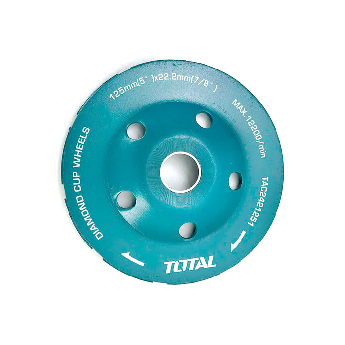 Chén mài đá/bê tông TOTAL đường kính 100-230mm, lỗ cốt 22.22mm