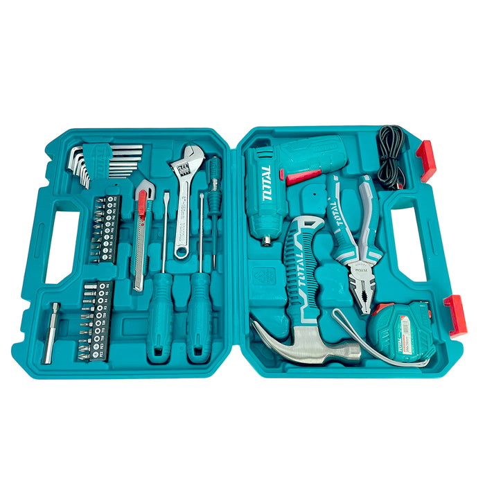 Bộ máy siết vít TSDLI0404 Pin 4V và bộ 38 món phụ kiện, mã sản phẩm TOLTAL THKTHP10386