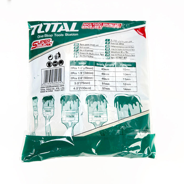 Bộ 8 Cọ sơn TOTAL THT8450801