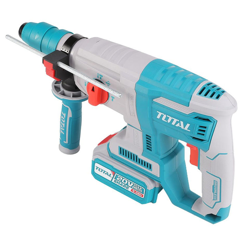 Máy khoan bê tông 3 chức năng Total TRHLI202289 dùng Pin 20V, đuôi gài SDS-Plus