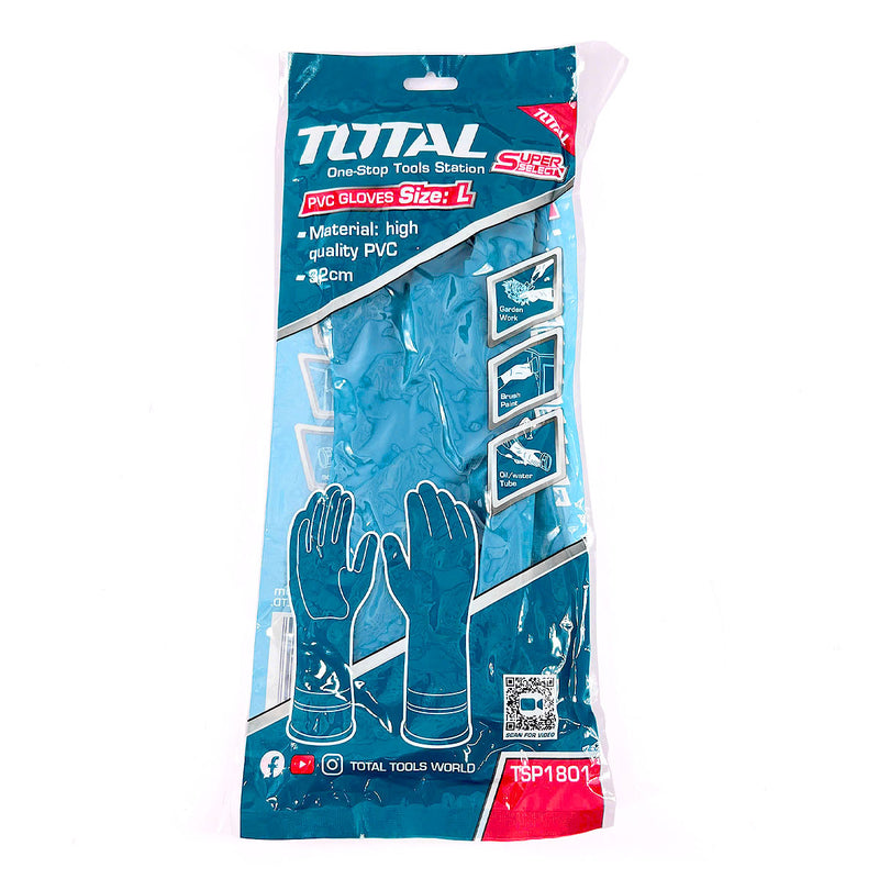 Găng tay nhựa PVC size L TOTAL TSP1801