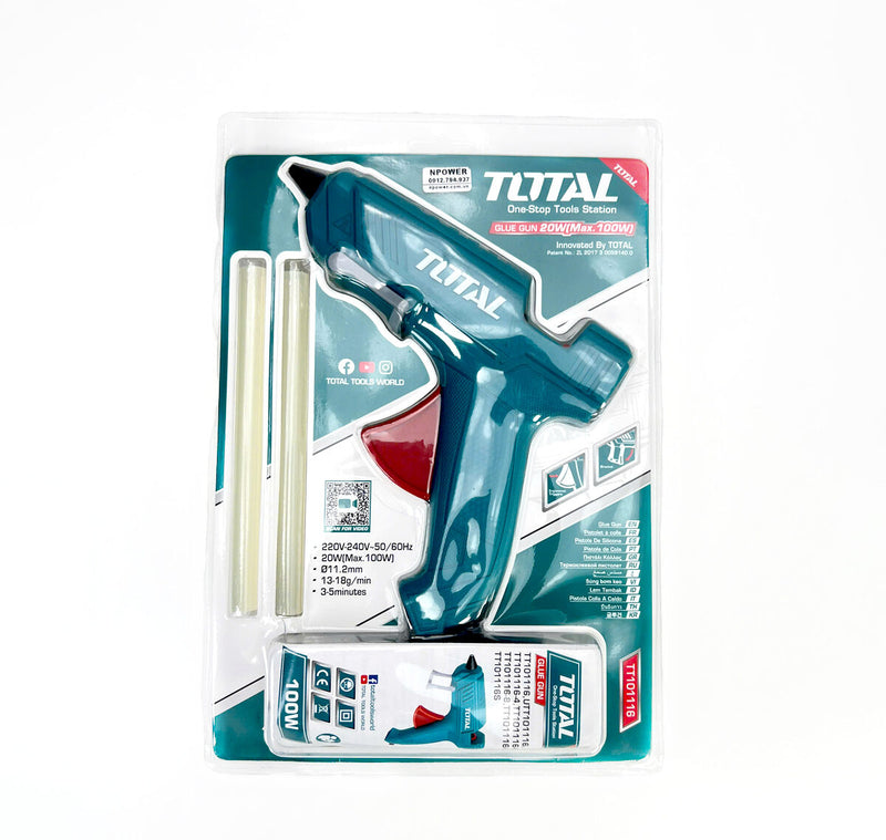 Súng bắn keo TOTAL công suất từ 30W - 100W, đường kính keo 11.2mm