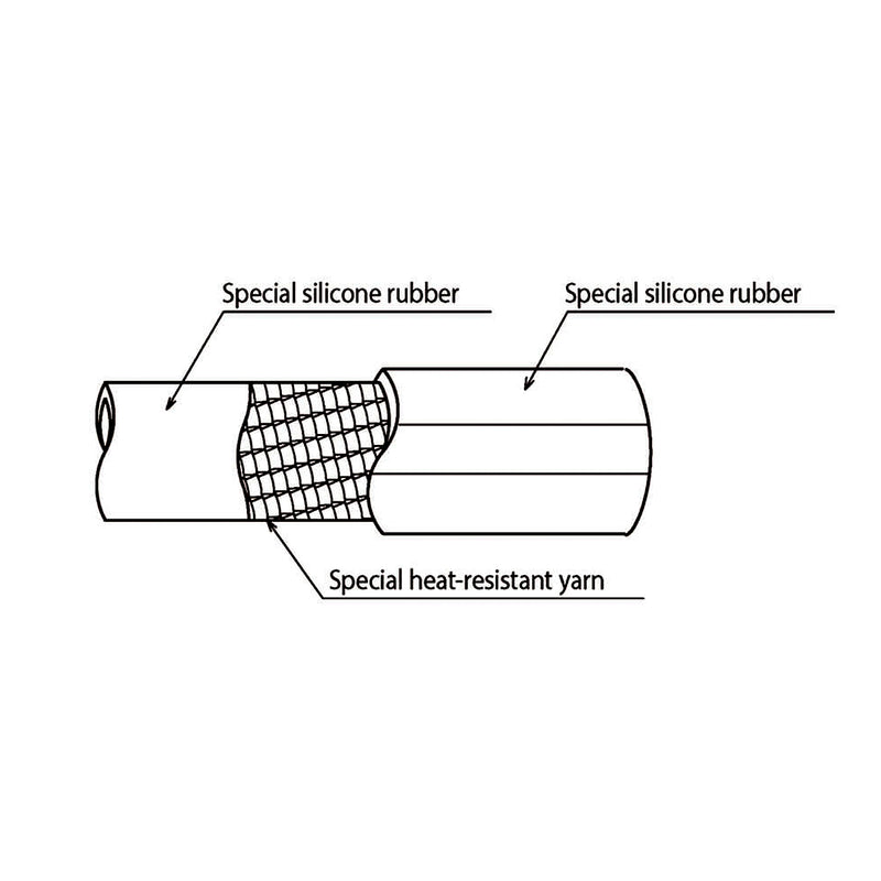 Ống mềm chiụ nhiệt Toyox Toyosilicon Steam TSISTM,  truyền dẫn nước nóng và hơi nóng, chịu áp suất đẩy. Chứng chỉ FDA.