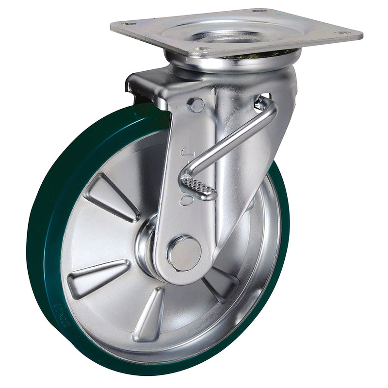 Bánh xe đẩy Ukai JB-Type có xoay, có khóa bánh, đường kính từ 75mm - 250mm
