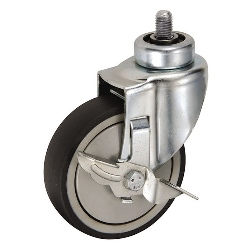 Bánh xe đẩy siêu thị, loại tiêu âm, bản cải tiến Ukai TPXC/TUXC có xoay, đường kính từ 100mm  - 125mm