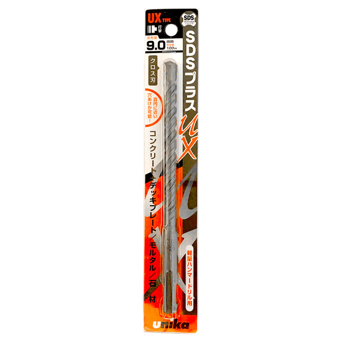 Mũi khoan bê tông 4 cạnh đuôi SDS, UNIKA UX,  Thân dài 160mm, từ 6.0mm - 18mm