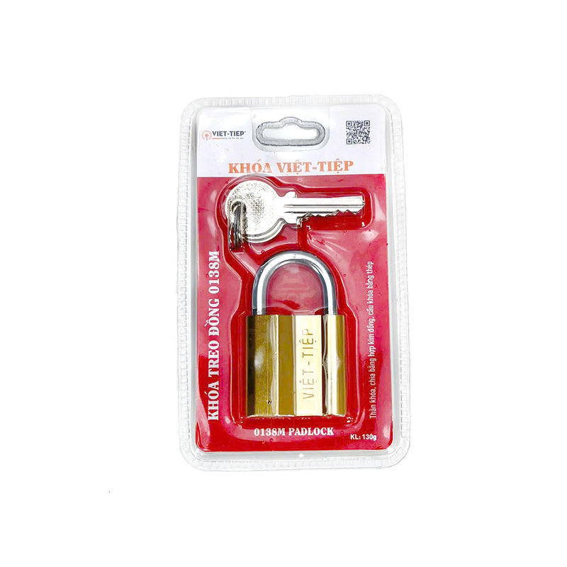 Khóa treo đồng Việt Tiệp (kèm 3 chìa vặn)
