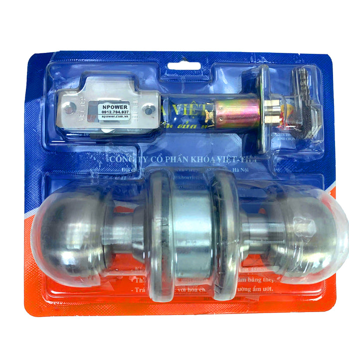 Khóa cửa tay nắm tròn Việt Tiệp 04211