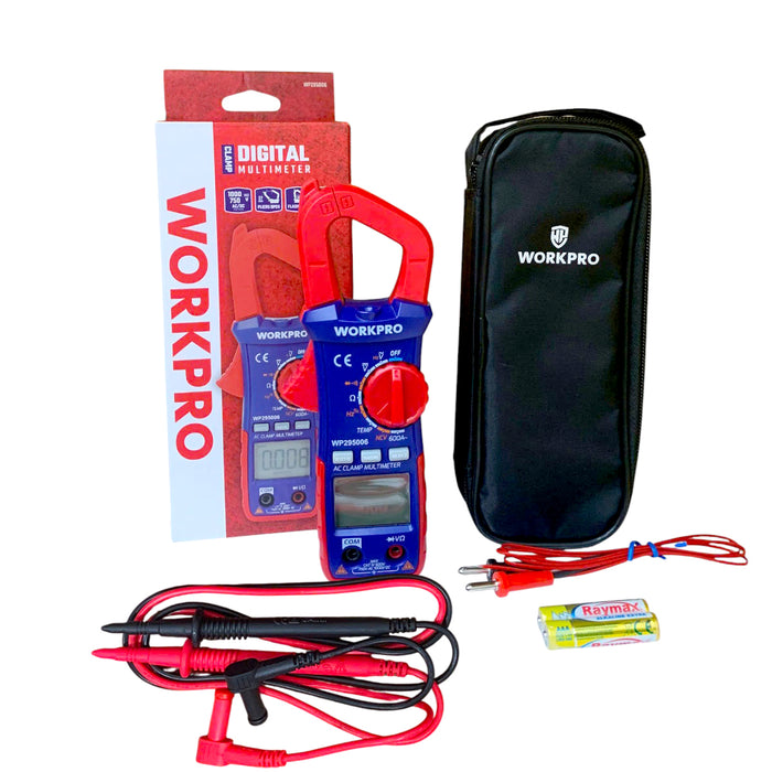 Đồng hồ ampe kìm kết hợp đo điện vạn năng multimeter Workpro WP295006