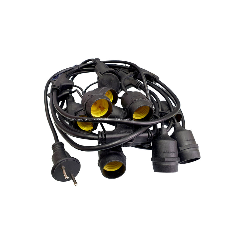Dây đèn 10m 20 bóng thả SOPOKA đuôi đèn E27, công suất 1000W