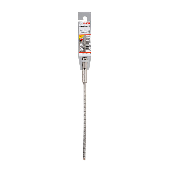 Mũi khoan bê tông 4 cạnh SDS PLUS-5X Bosch, đường kính 5mm - 5.5mm, chiều dài từ 110mm - 210mm, đuôi gài