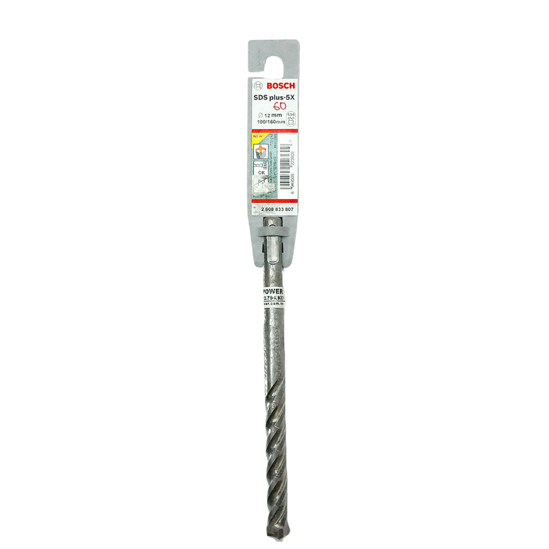 Mũi khoan bê tông 4 cạnh SDS PLUS-5X Bosch, đường kính từ 11mm - 16mm, đuôi gài
