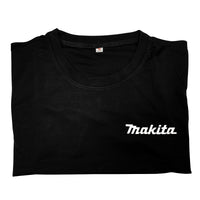 Áo đồng phục Makita không có cổ, tay ngắn, vải thun lạnh cao cấp, co giãn 4 chiều