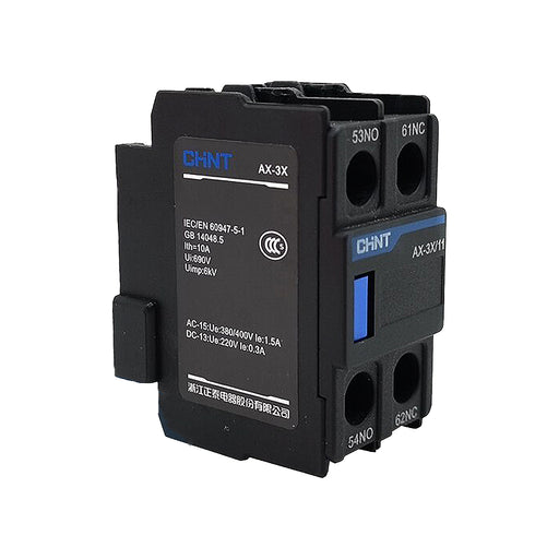 Tiếp điểm phụ lắp phía trên mặt khởi động từ Chint AX-3X dùng cho khởi động từ NXC series