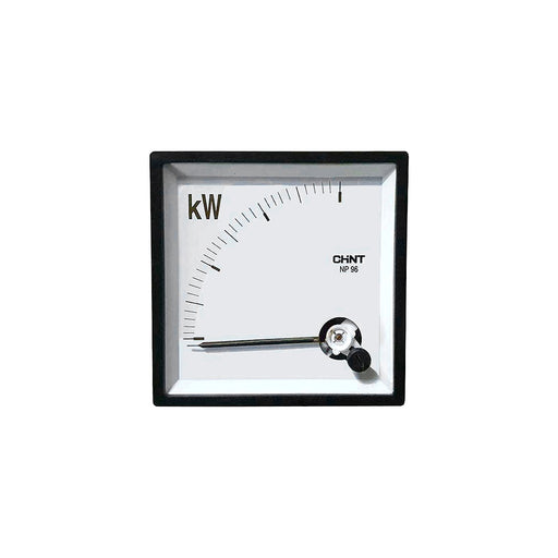 Đồng hồ Analog đo công suất Chint NP96-KW gắn mặt cửa tủ điện, kích thước 96mm x 96mm