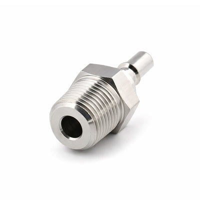 Đầu nối nhanh Micro Cupla PM-Type (Plug) MC-10PM chất liệu đồng, kiểu kết nối ren ngoài RC 1/8