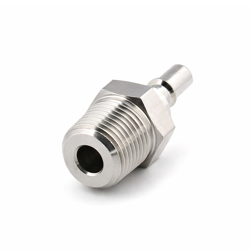 Đầu nối nhanh Micro Cupla PM-Type (Plug) MC-10PM chất liệu đồng, kiểu kết nối ren ngoài RC 1/8