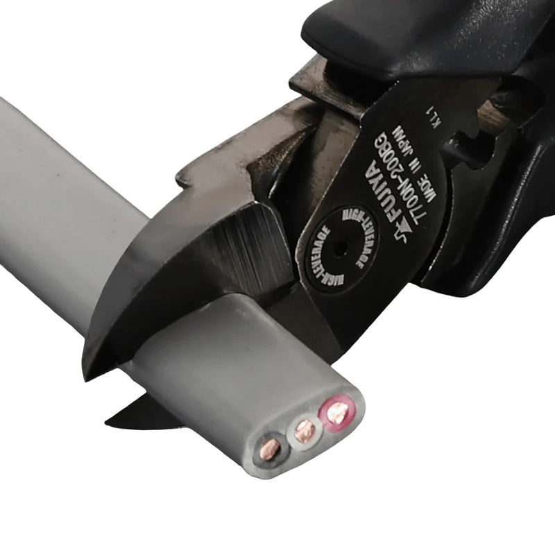 Kìm cắt trợ lực, có khe bấm cose Fujiya 7700N-BG Series (Kurokin) kích thước từ 175mm - 200mm