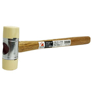 Búa nhựa cán gỗ Fujiya FPH-050 240g, 285mm, đầu nhựa mềm không trầy xước