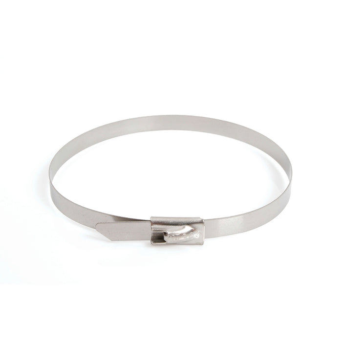 Dây rút Inox 316 KST cao cấp, không bọc nhựa (Uncoated), loại bi gài (Ball-lock), bản size L rộng 12mm