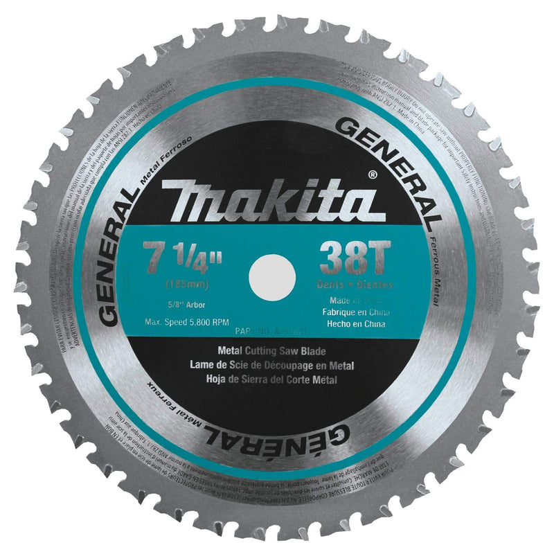 Lưỡi cưa kim loại TCT Makita đường kính 185mm, kiểu răng TCG, lỗ cốt 15.88mm