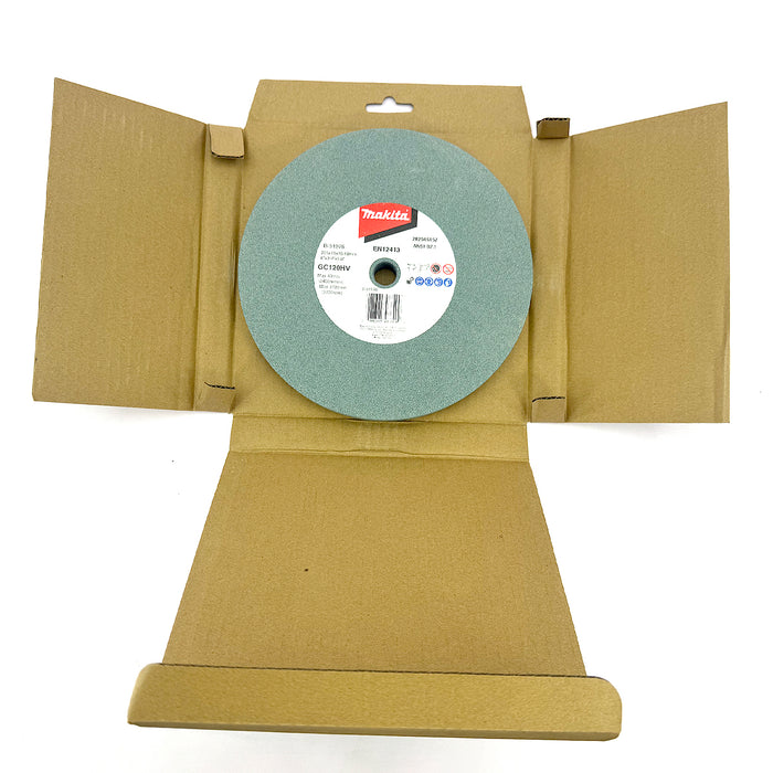 Đá mài kim loại màu 205mm ( 8 inch ) Makita dày 19mm, lỗ cốt 15.88 ( 5/8 inch ) tương thích với máy mài 2 đá ( Cấp 3 sao )