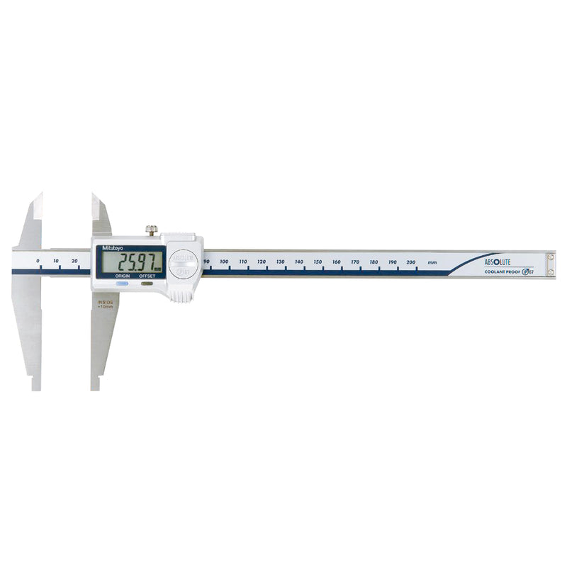 Thước kẹp điện tử Mitutoyo Absolute Digimatic Caliper Series 551 hàm kẹp kiểu mỏ chim + hàm tiêu chuẩn, chống nước, kháng dầu.