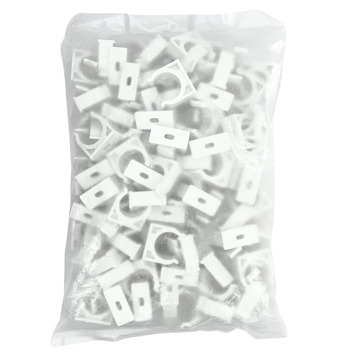 Kẹp nhựa đỡ ống luồn điện trắng Nanoco