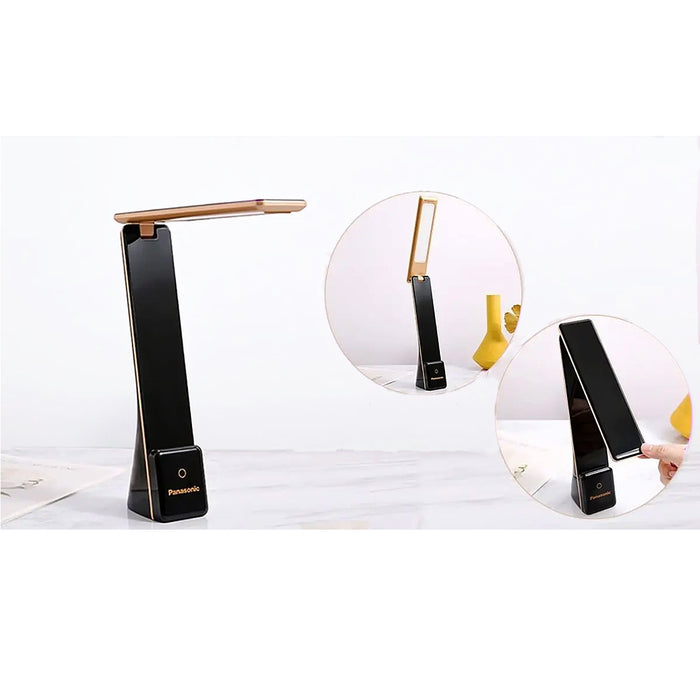 Đèn bàn cảm ứng chống cận dùng Pin Panasonic, công suất 4.5W, có 3 màu sáng đèn