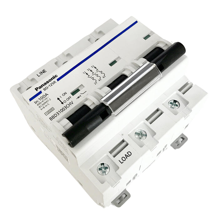 Cầu dao tự động MCB Panasonic, tải danh định từ 6A ~ 100A, dòng cắt từ 6kA ~ 10kA