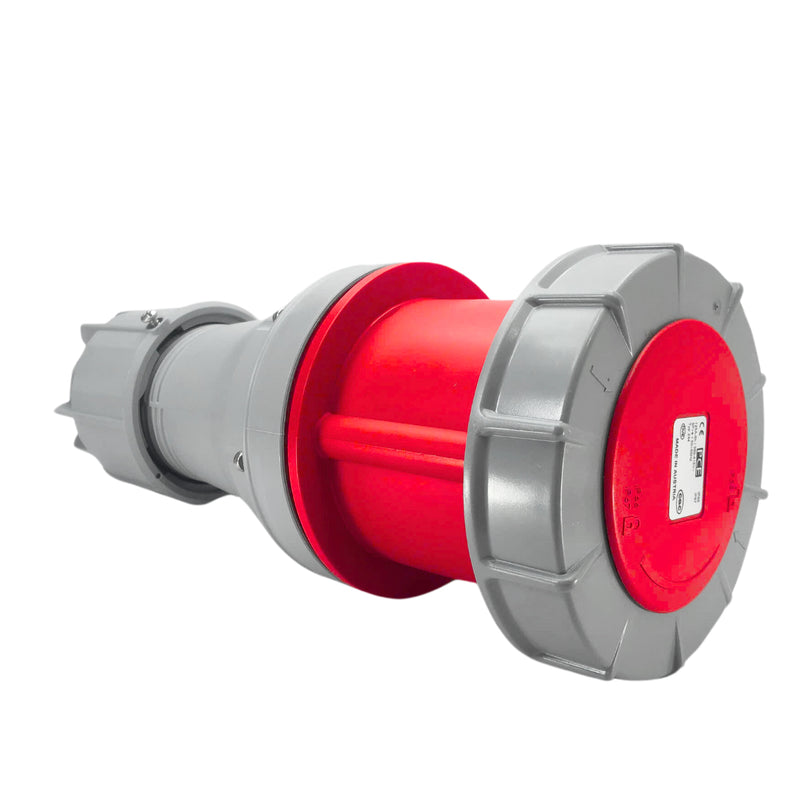 Ổ cắm công nghiệp PCE chịu tải cao từ 63A - 125A, 4 chân (3P+PE), điện áp 400V, đầu cái, kín nước chuẩn IP67